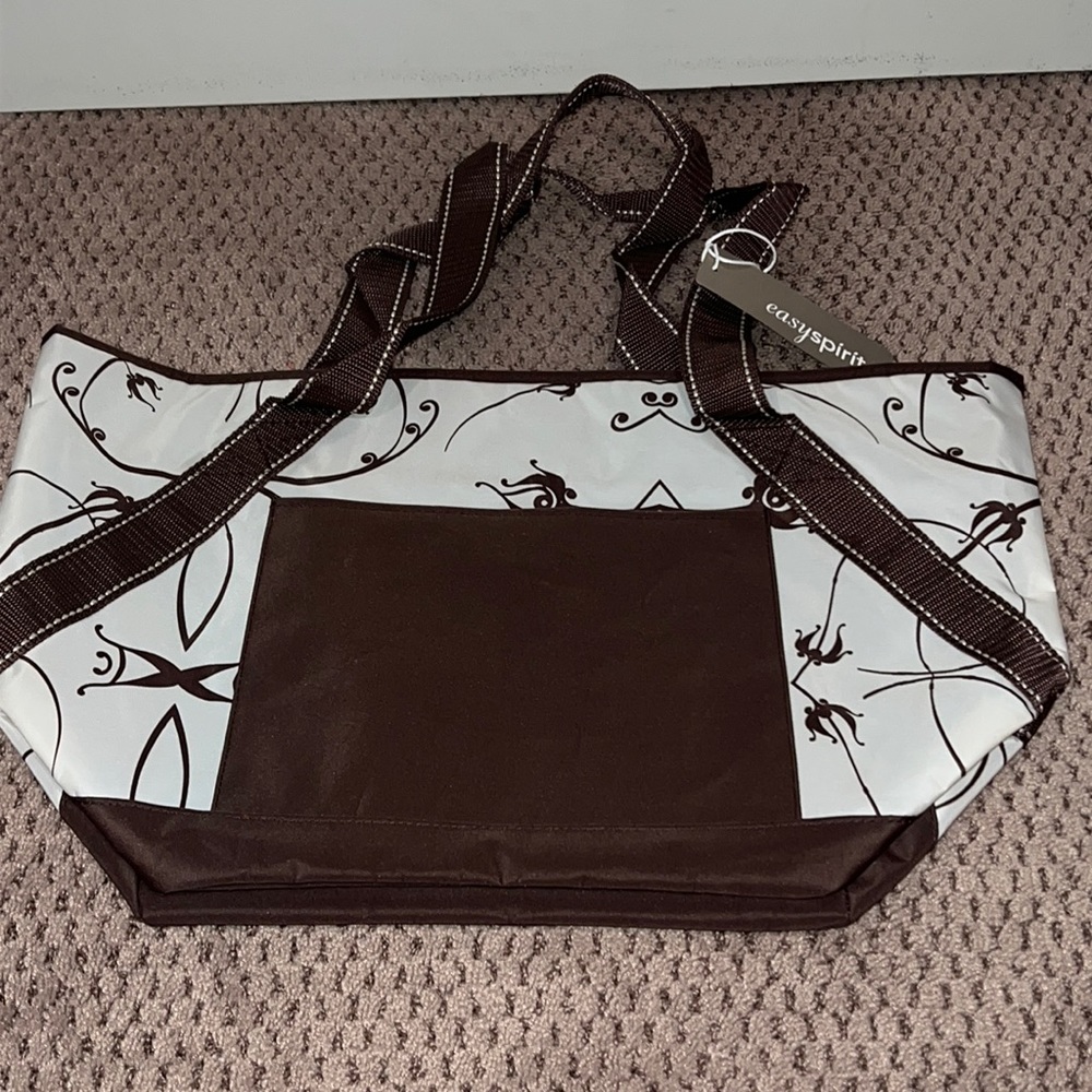 Brown waterproof tote
